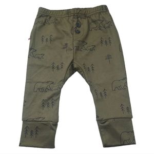 SOOKlbaby Baby Bottoms Pants Size 9 to 12 months Olive Green Polar Bear